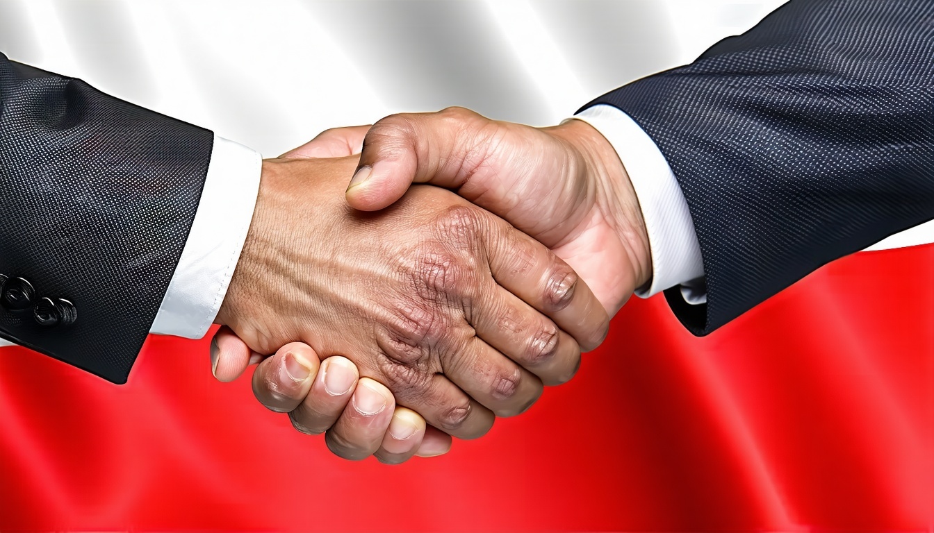 A professional handshake sealing a partnership in