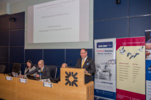 Polish Ambassador is addressing Polish Business