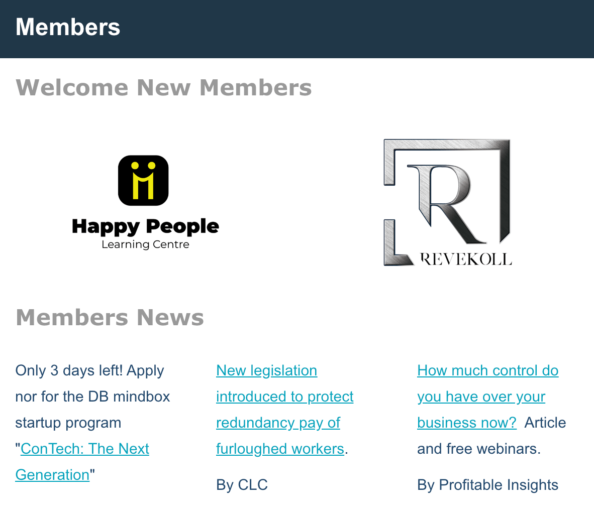 Welcoming Polish Business Members in Newsletter