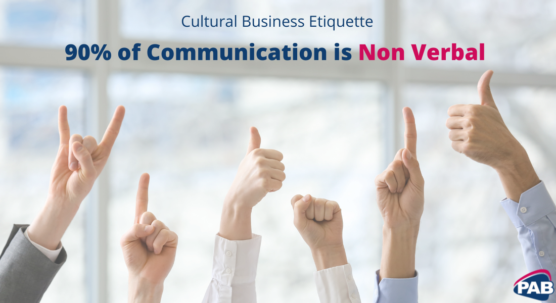 Cultural Business Etiquette: 90% of communication is non-verbal, how can you handle that?